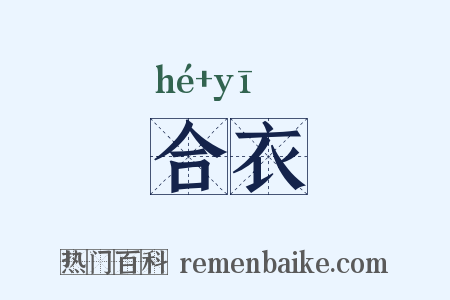 合衣是什么意思的图片